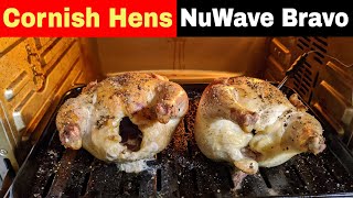 Roasted Cornish Hens NuWave Bravo XL Smart Oven Air Fryer Recipe [upl. by Ainod]