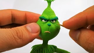 Como Hacer al Grinch Escultura con Plastilina  How to the Grinch in clay DIY  DibujAme Un Navidad [upl. by Fisken]