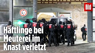 Gefängnismeuterei Polizei stürmt Knast in Thüringen  JVA Untermaßfeld [upl. by Riedel910]