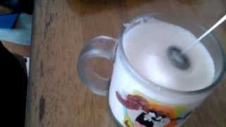 Aerolatte Review Frothing Cold Milk In Under 1 Minute [upl. by Amilah261]